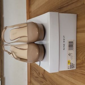 Nine West Cozelle Platform Taupe Heel